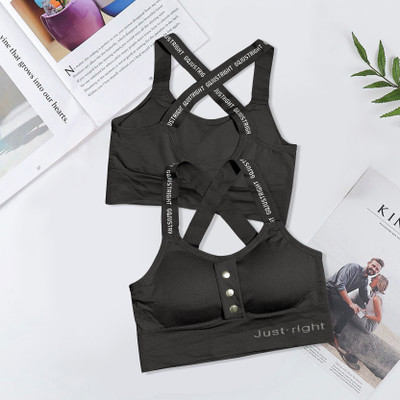 Comfy Secret Fashion Women Everyday Lightly Padded Bra(Black)