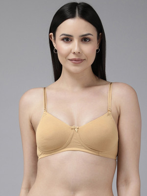 FiveFlag Women Push-up Lightly Padded Bra(Beige)