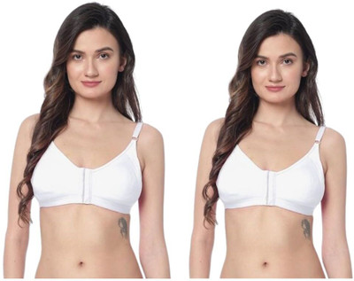 RADHIKASALESCO Women Full Coverage Non Padded Bra(White)