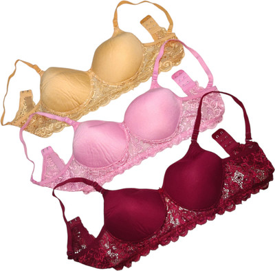 Quixy Women Push-up Lightly Padded Bra(Multicolor)