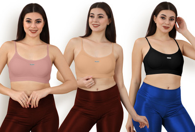 Vihrik Women Everyday Lightly Padded Bra(Multicolor)