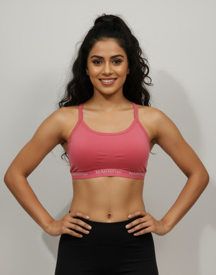 joshi fashion Women Sports Non Padded Bra(Pink)