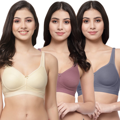 COLLEGE GIRL CG1215 Women Minimizer Lightly Padded Bra(Beige, Maroon, Grey)