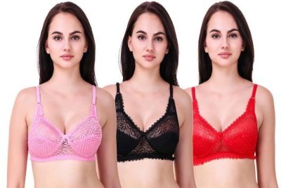 Hothy Women Bralette Non Padded Bra(Multicolor)