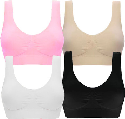 Havenhues Women Sports Non Padded Bra(Multicolor)