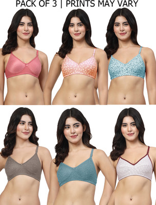 LILY MixPrintMino Women Everyday Non Padded Bra(Multicolor)