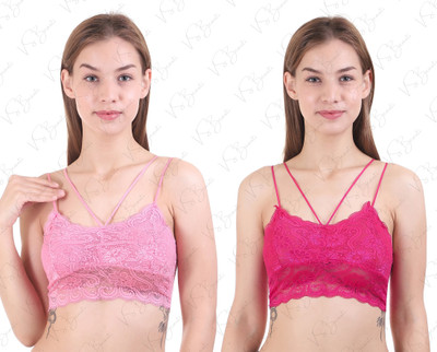 VS Beauti VS Beauti Dream Fit Women's Seamless Strap Padded Bra Women Full Coverage Lightly Padded Bra(Pink)