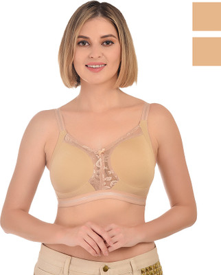 Komal Beauty Kareena women bra Women T-Shirt Non Padded Bra(Beige, Beige)