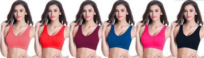 Fashocart Women Sports Non Padded Bra(Multicolor)