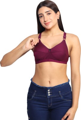 ALLYBRA Women Everyday Non Padded Bra(Purple)