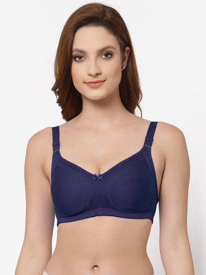 Floret Women Minimizer Bras Non Padded & Non-Wired With Full Coverage Cups Women Full Coverage Heavily Padded Bra(Dark Blue)