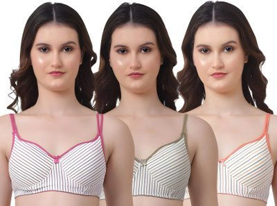 DSN Women T-Shirt Lightly Padded Bra(Multicolor)