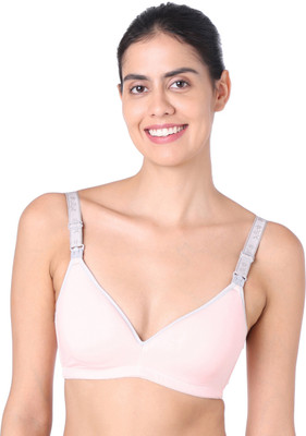 MOTHERLY Maternity Bra Women Maternity/Nursing Lightly Padded Bra(Pink)