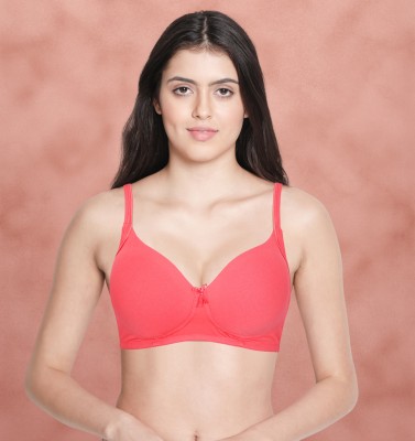 Susie Susie Dubarry Tipping Elastic Padded Everyday Bra Women T-Shirt Lightly Padded Bra(Orange)