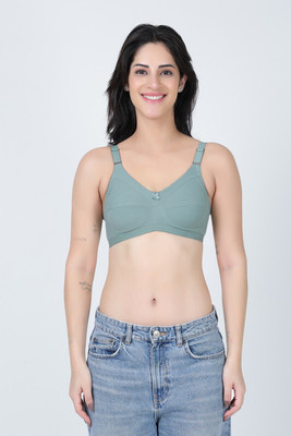 Aasma Beauty Women Daily Wear Bra Women Everyday Non Padded Bra(Green)