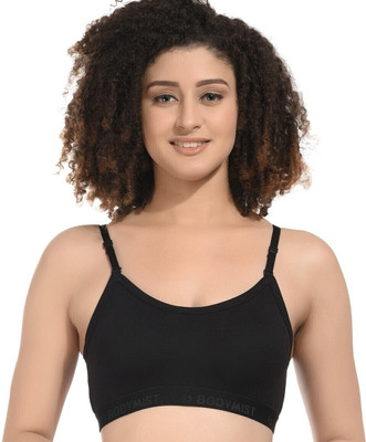 Bodymist Bra Women Sports Non Padded Bra(Black)