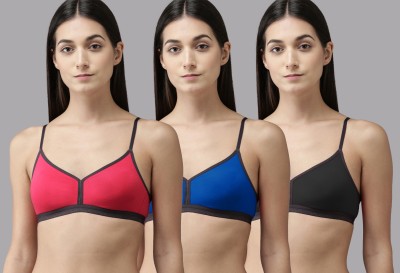 Beach Curve Veni Bra Women Minimizer Non Padded Bra(Red, Blue, Black)