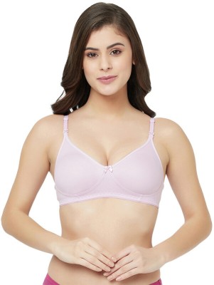 Groversons Paris Beauty Women T-Shirt Non Padded Bra(Purple)