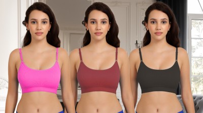 aamarsh C_Goma Bra Women Minimizer Non Padded Bra(Pink, Maroon, Black)