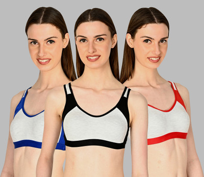 Zivosis Women Sports Non Padded Bra(Multicolor)