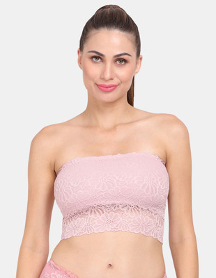 AMOUR SECRET Women Bandeau/Tube Lightly Padded Bra(Pink)