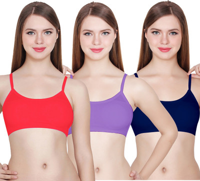 Zed SIX STRAP BRA Women Cage Bra Lightly Padded Bra(Multicolor)