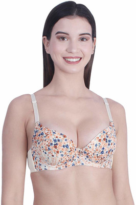 ATTIRE OUTFIT Women Push-up Heavily Padded Bra(Beige)