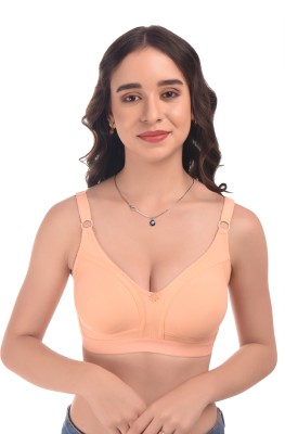 ELINA Women Minimizer Non Padded Bra(Orange)