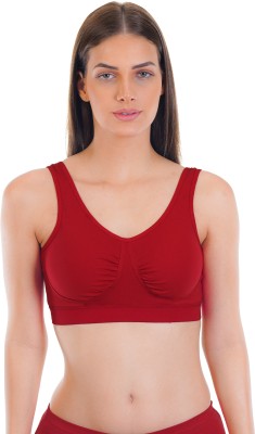 SONA Sports Bra 014 Women Sports Lightly Padded Bra(Red)