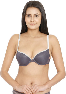 ilraso Women Push-up Lightly Padded Bra(Grey)