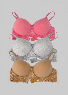 InnerGlow Women Everyday Lightly Padded Bra(Multicolor)