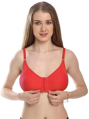 PIKCHA ENTERPRISE PE-FRONT RED-01 Women Full Coverage Non Padded Bra(Red)