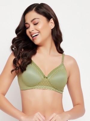 Clovia Women Full Coverage Lightly Padded Bra(Green)