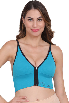AMOUR SECRET Women Sports Lightly Padded Bra(Light Blue)