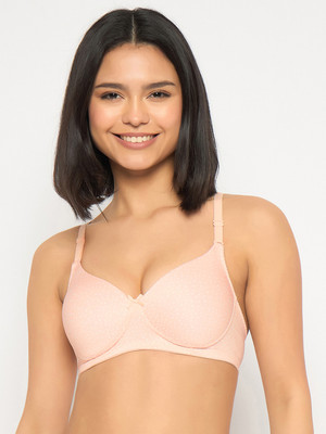 Clovia Women T-Shirt Lightly Padded Bra(Pink)