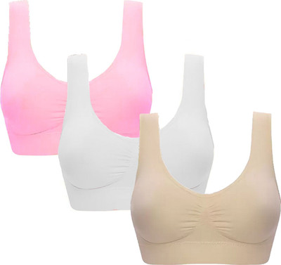 MOSSMOOR Women Sports Non Padded Bra(Multicolor)