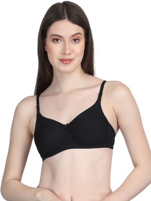 FiveFlag Women Push-up Lightly Padded Bra(Black)