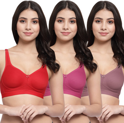COLLEGE GIRL CG1215 Women Minimizer Lightly Padded Bra(Red, Maroon, Maroon)