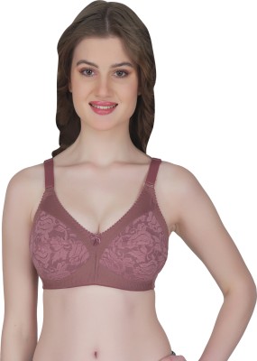 Eve's Beauty Full Coverage Bra Women Full Coverage Non Padded Bra(Purple)