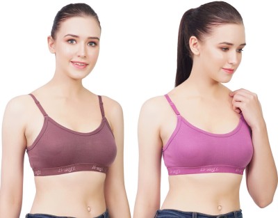 B-SOFT B-SOFT Molded MSB-201 Sports Bra For Women Women Sports Non Padded Bra(Multicolor)