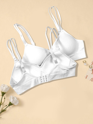 NAGARVEL CREATION B/309-WHT-P01-36 Women Push-up Lightly Padded Bra(Multicolor)
