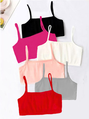 CHARMMODE Pack of 6 Women's Everyday Non Padded full Coverage Bra (Multicolor) Women Training/Beginners Non Padded Bra(Multicolor)