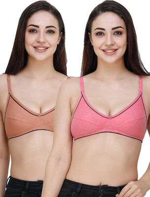Docare FosterMino Women Everyday Non Padded Bra(Pink, Brown)