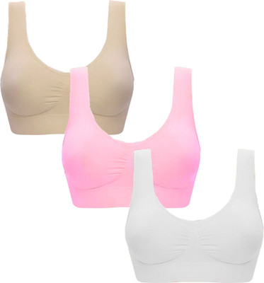 Havenuse Women Sports Non Padded Bra(Multicolor)
