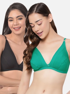 Clovia Women Plunge Non Padded Bra(Multicolor)