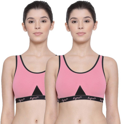Lyra SPORTS BRA 531 Women Sports Non Padded Bra(Pink)