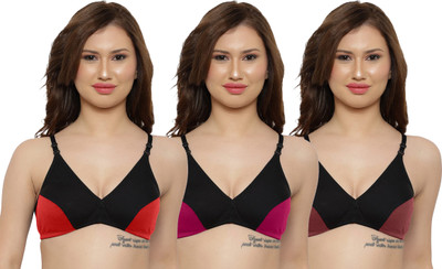 PIBU Vaish Bra Women Minimizer Non Padded Bra(Red, Pink, Maroon)