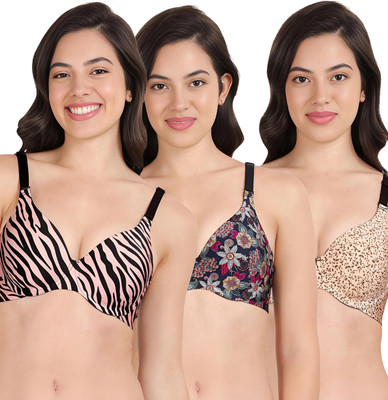 shyaway Women Push-up Lightly Padded Bra(Multicolor)