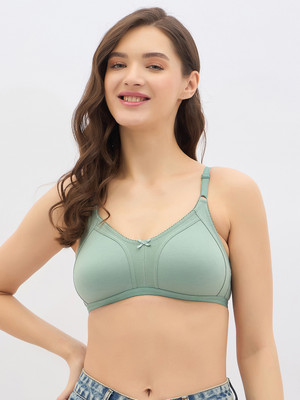 Clovia Women T-Shirt Non Padded Bra(Green)