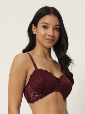 Effectinn Women Everyday Lightly Padded Bra(Maroon)